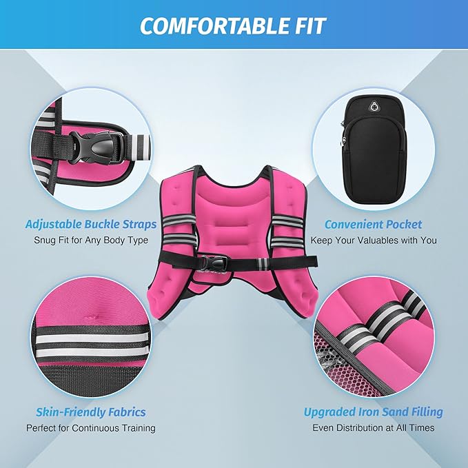 picture of pink weighted vest